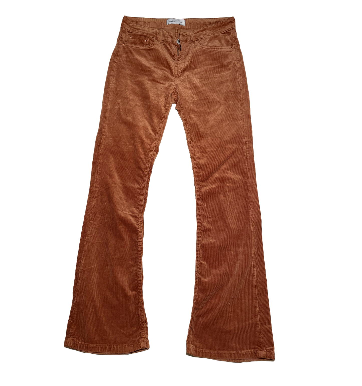 PANTALON TERCIOPELO MARRON ZARA