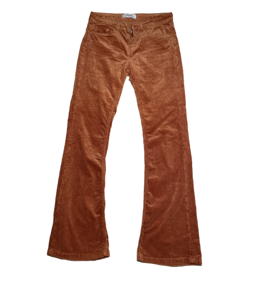 PANTALON TERCIOPELO MARRON ZARA