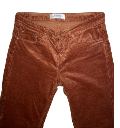 PANTALON TERCIOPELO MARRON ZARA