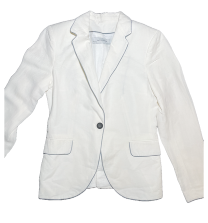 BLAZER BLANCO VINTAGE ZARA