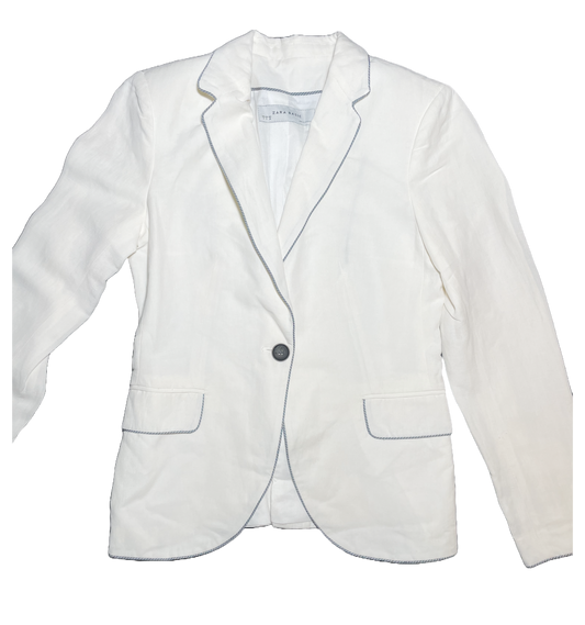 BLAZER BLANCO VINTAGE ZARA