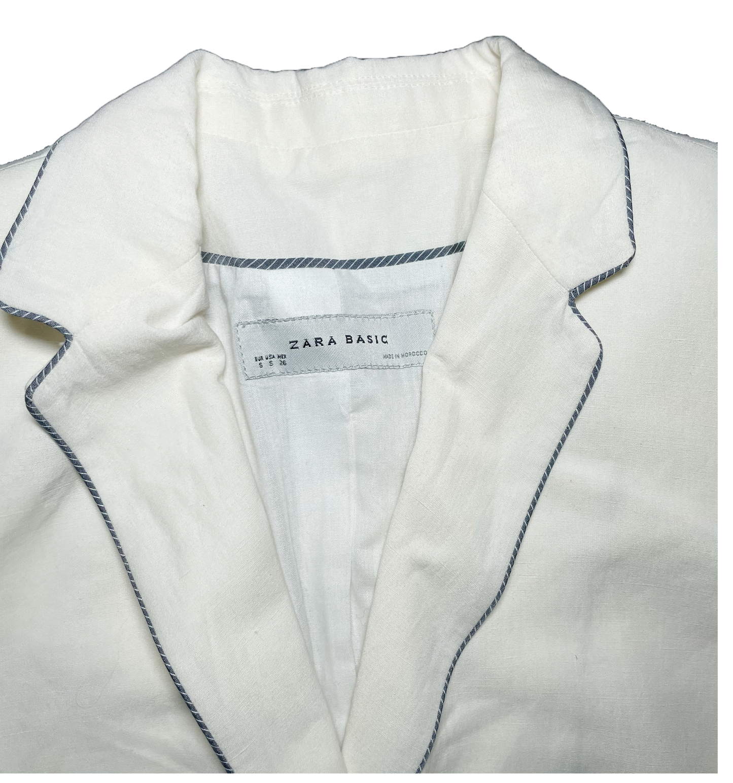 BLAZER BLANCO VINTAGE ZARA