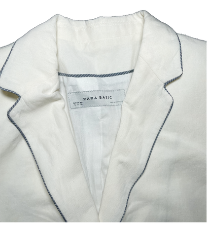 BLAZER BLANCO VINTAGE ZARA