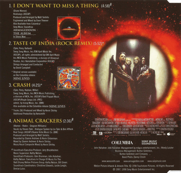 Aerosmith – I Don't Want To Miss A Thing CD SINGLE