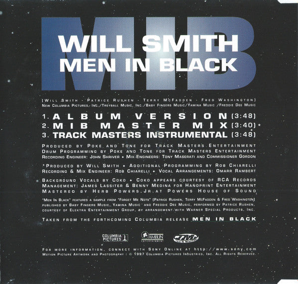 Will Smith – Men In Black CD SINGLE