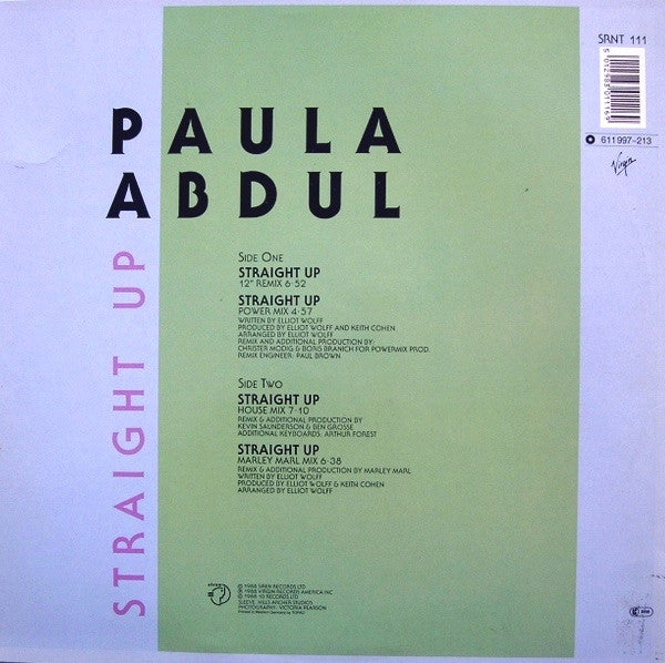 Paula Abdul – Straight Up VINYL