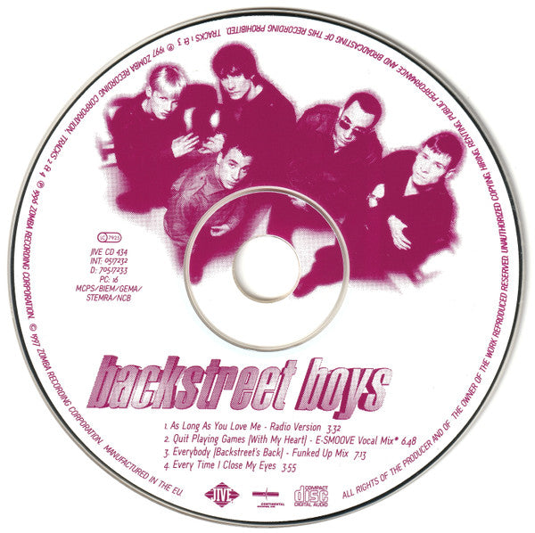 Backstreet Boys – As Long As You Love Me CD SINGLE