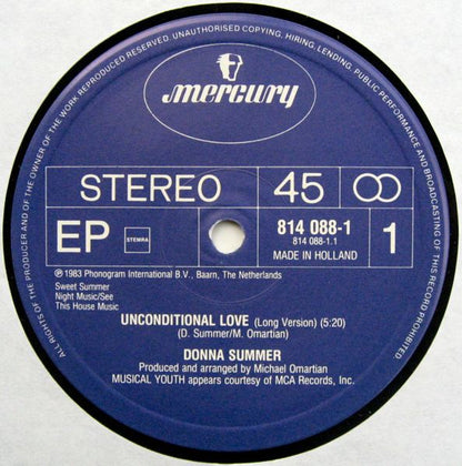 Donna Summer – Unconditional Love (Long Version) VINYL