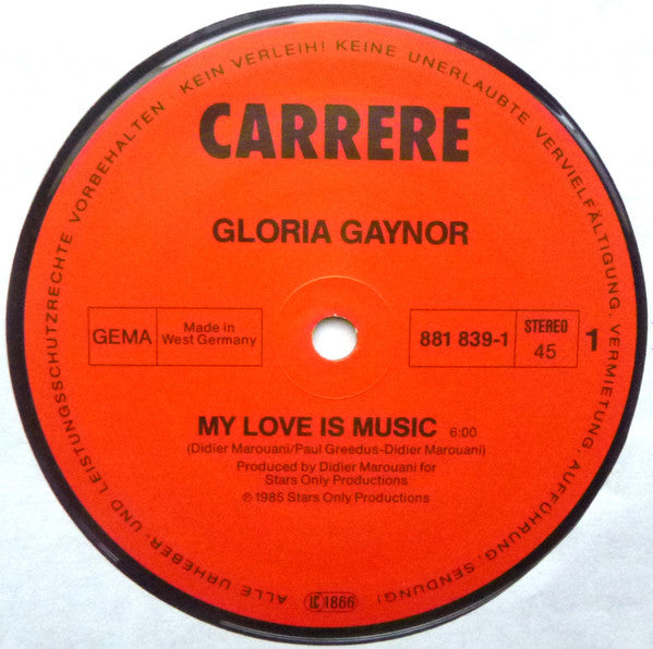 Gloria Gaynor – My Love Is Music VINYL