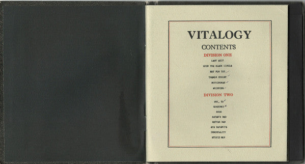 Pearl Jam – Vitalogy CD ALBUM