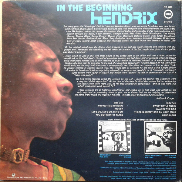 Jimi Hendrix – In The Beginning VINYL